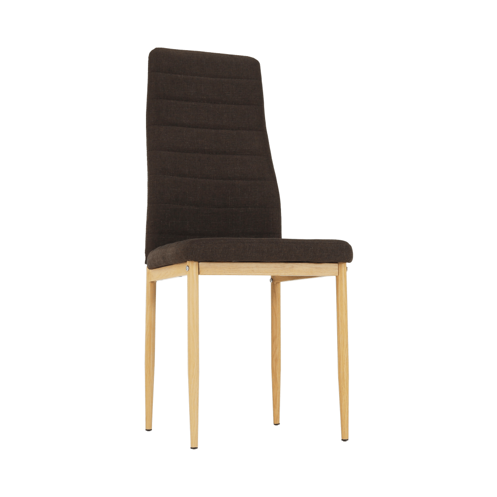 Scaun, material textil maro inchis/cadru metalic fag, COLETA NOVA — imaginea 2