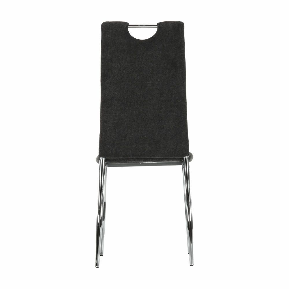 Scaun dining, textil gri maro/crom, OLIVA NEW — imaginea 4