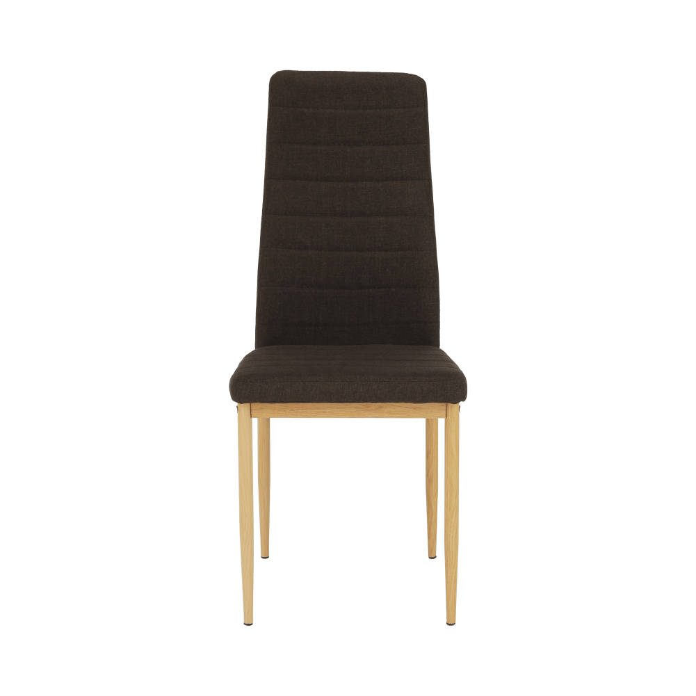 Scaun, material textil maro inchis/cadru metalic fag, COLETA NOVA — imaginea 3