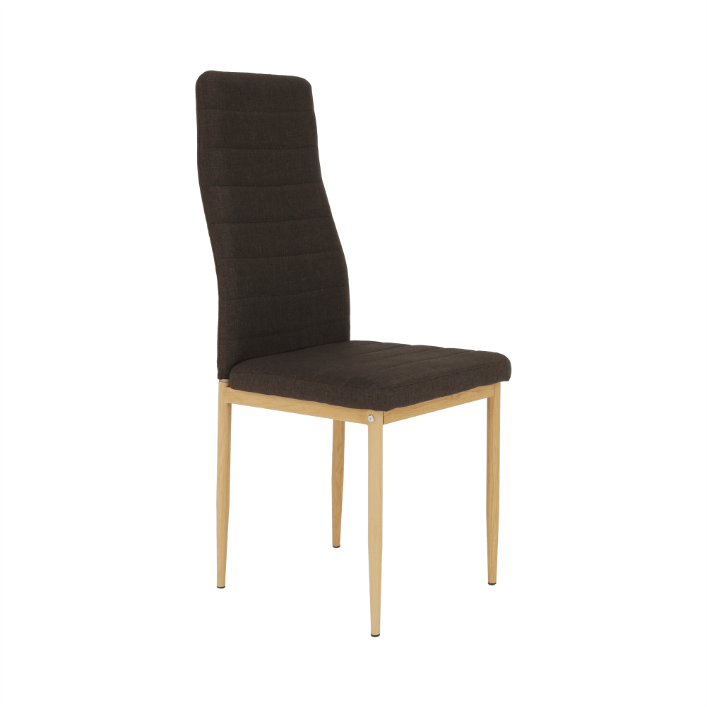 Scaun, material textil maro inchis/cadru metalic fag, COLETA NOVA — imaginea 4