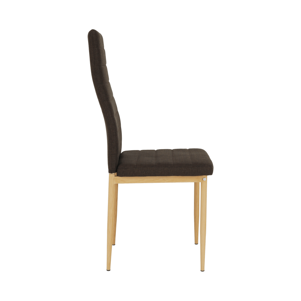 Scaun, material textil maro inchis/cadru metalic fag, COLETA NOVA — imaginea 5