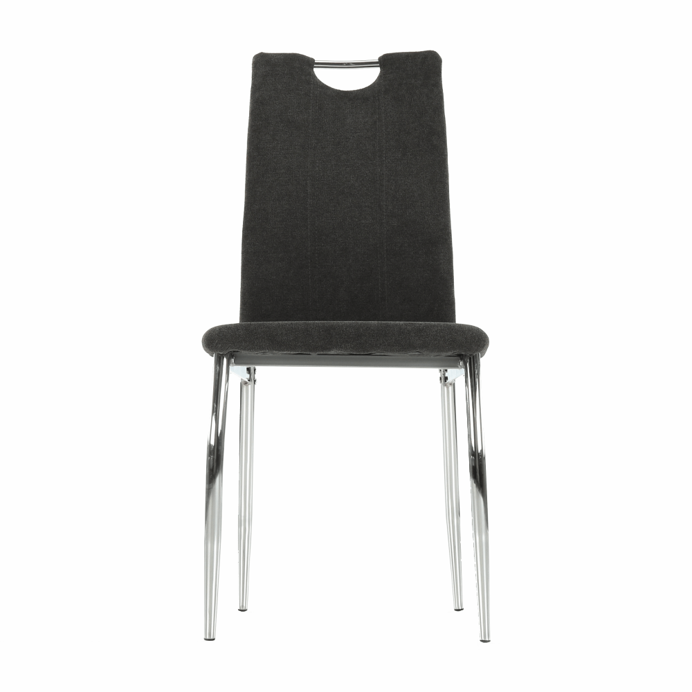 Scaun dining, textil gri maro/crom, OLIVA NEW — imaginea 6
