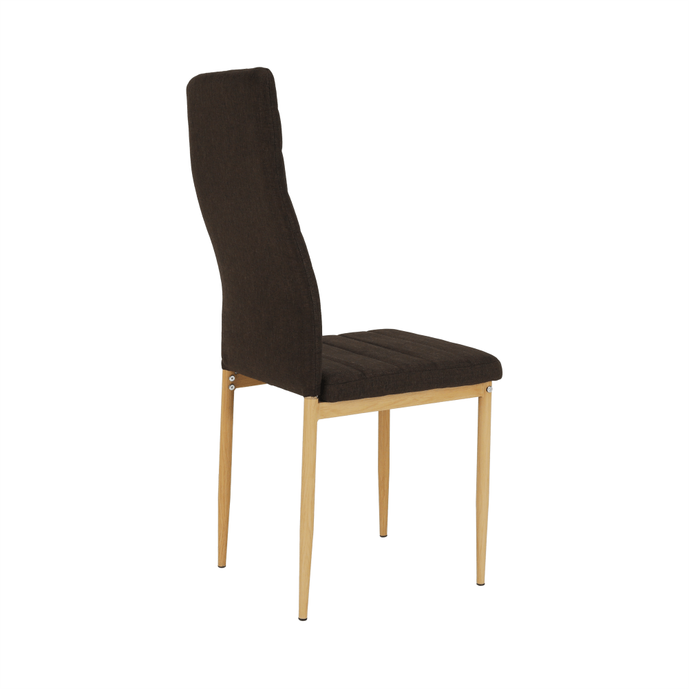 Scaun, material textil maro inchis/cadru metalic fag, COLETA NOVA — imaginea 6