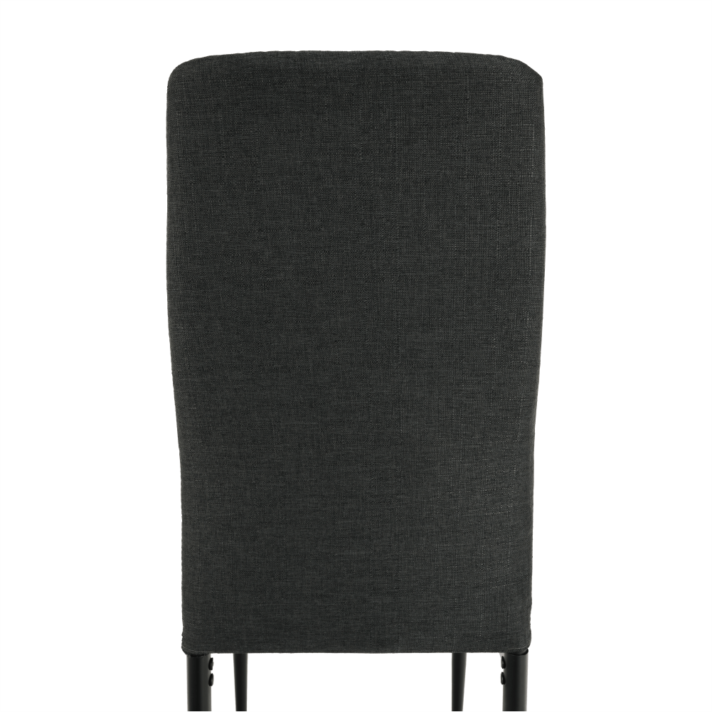 Scaun, textil gri inchis/metal negru, COLETA NOVA — imaginea 2