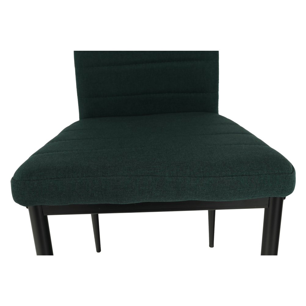 Scaun, material textil smarald/cadru metalic negru, COLETA NOVA — imaginea 2
