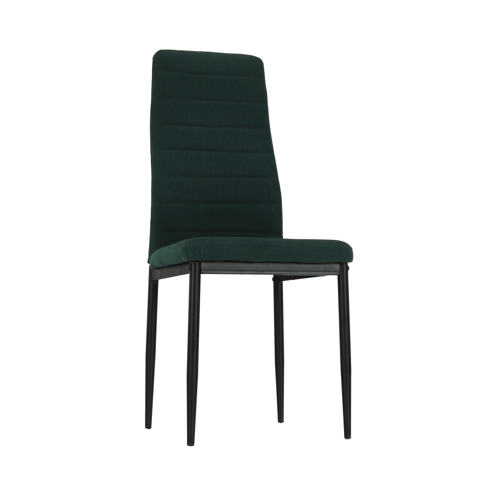Scaun, material textil smarald/cadru metalic negru, COLETA NOVA — imaginea 4
