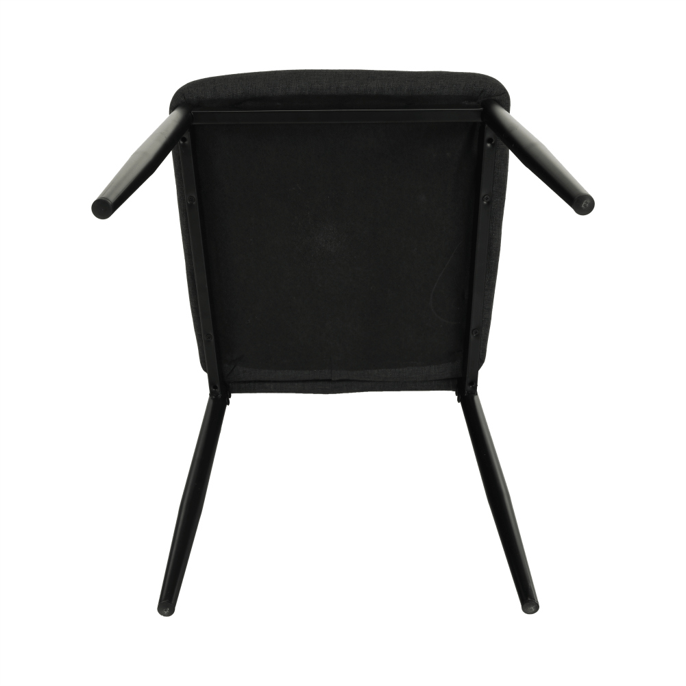 Scaun, textil gri inchis/metal negru, COLETA NOVA — imaginea 7