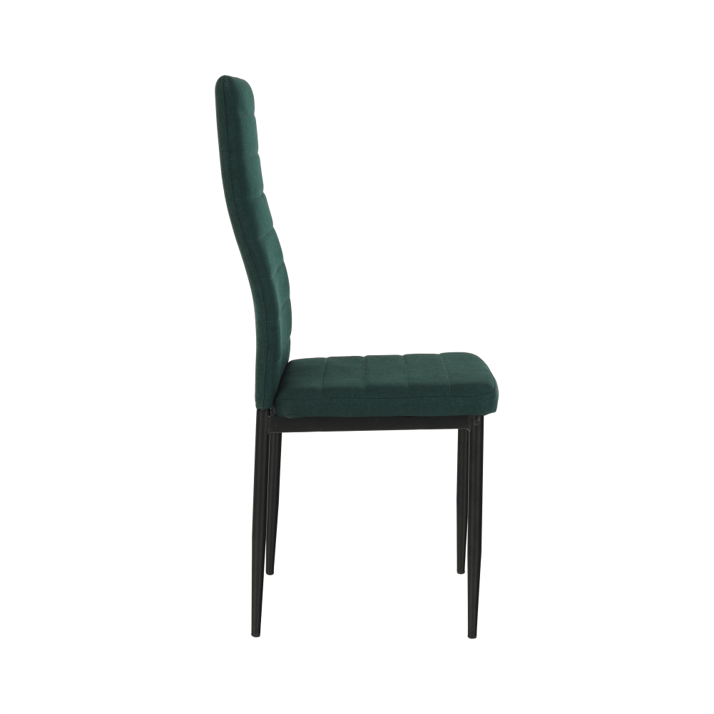 Scaun, material textil smarald/cadru metalic negru, COLETA NOVA — imaginea 7