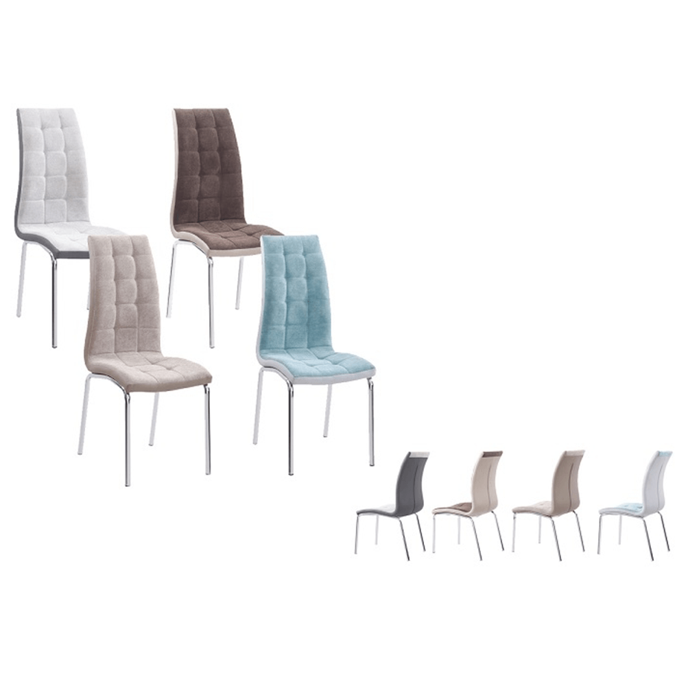 Scaun bucatarie, mentol/gri/crom, GERDA NEW — imaginea 4