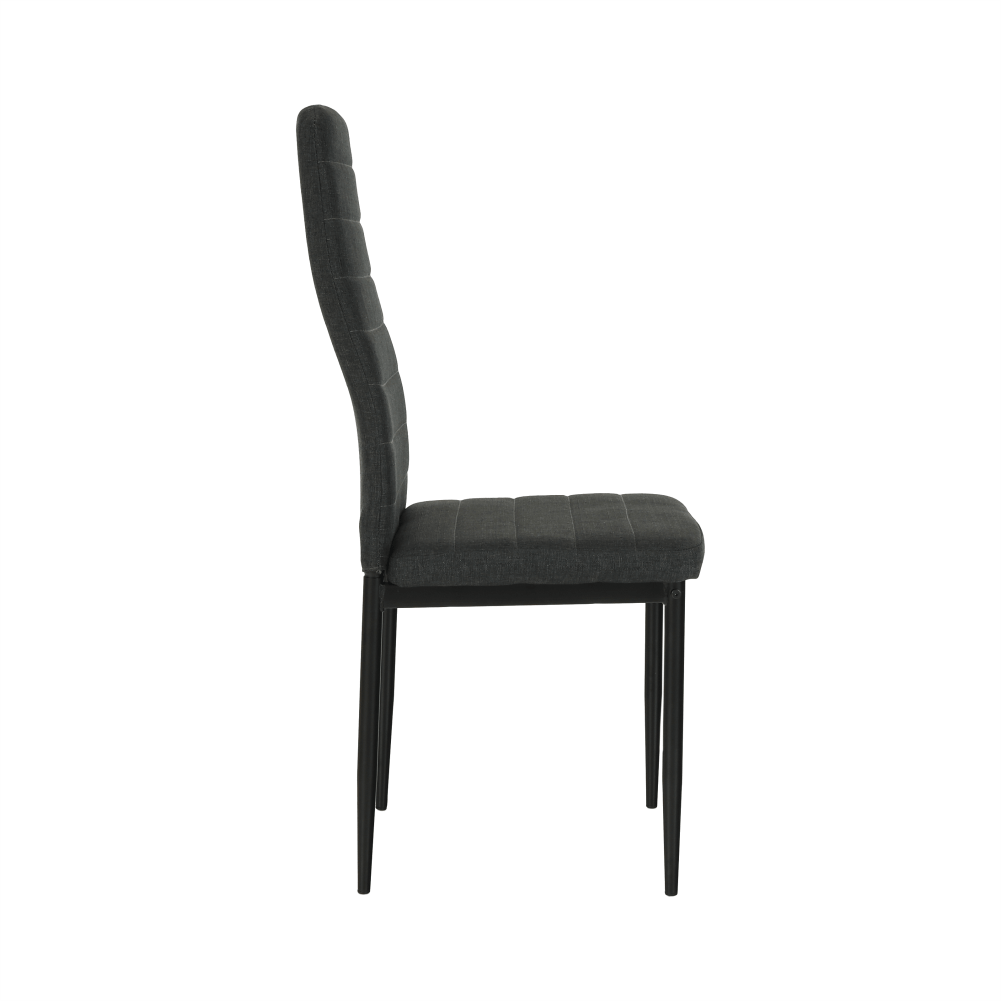 Scaun, textil gri inchis/metal negru, COLETA NOVA — imaginea 9