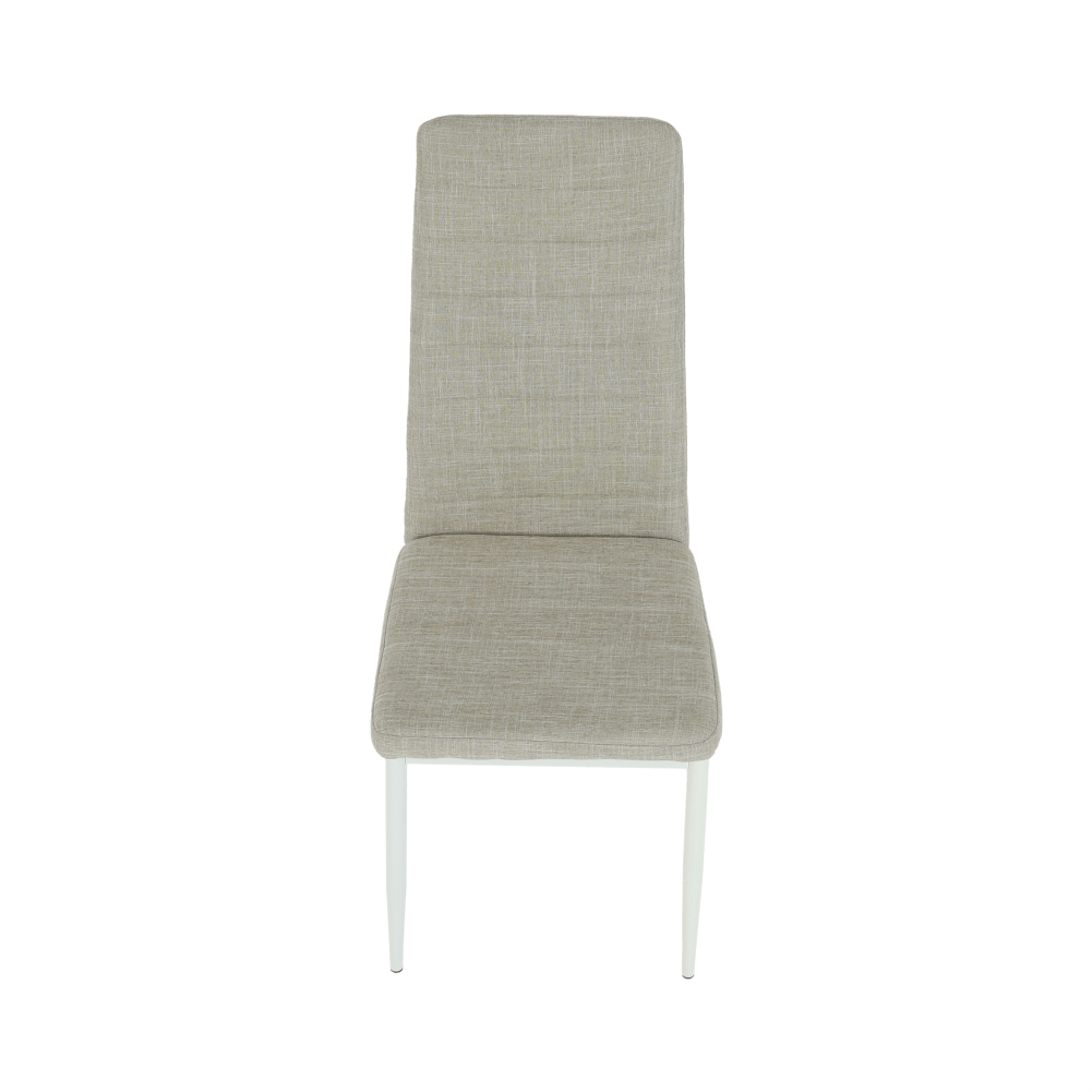 Scaun, textil bej/metal alb, COLETA NOVA — imaginea 7