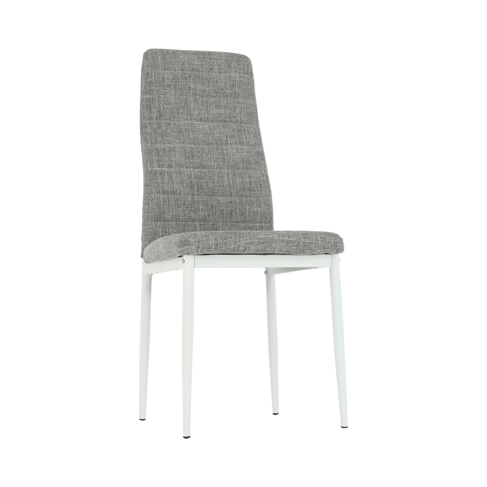 Scaun, textil gri deschis/metal alb, COLETA NOVA — imaginea 6