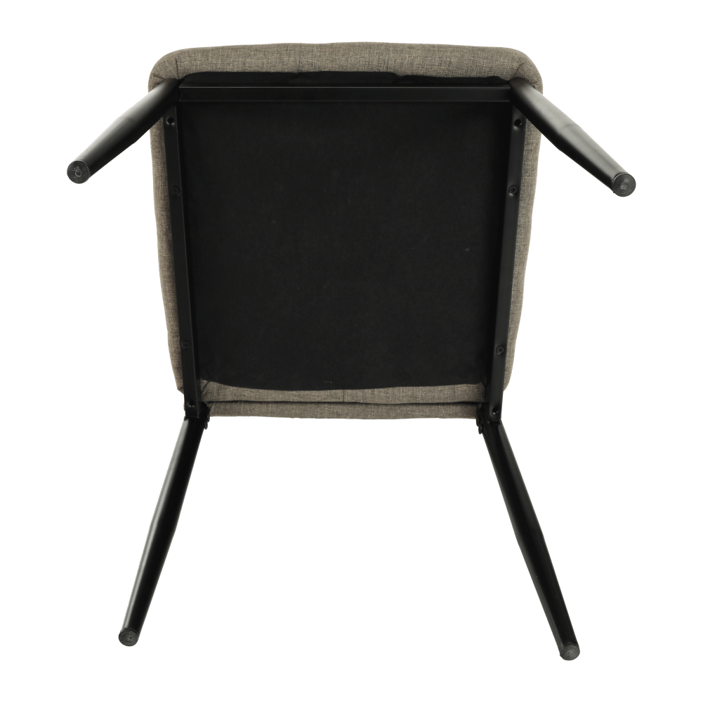 Scaun, textil maro/metal negru, COLETA NOVA — imaginea 7