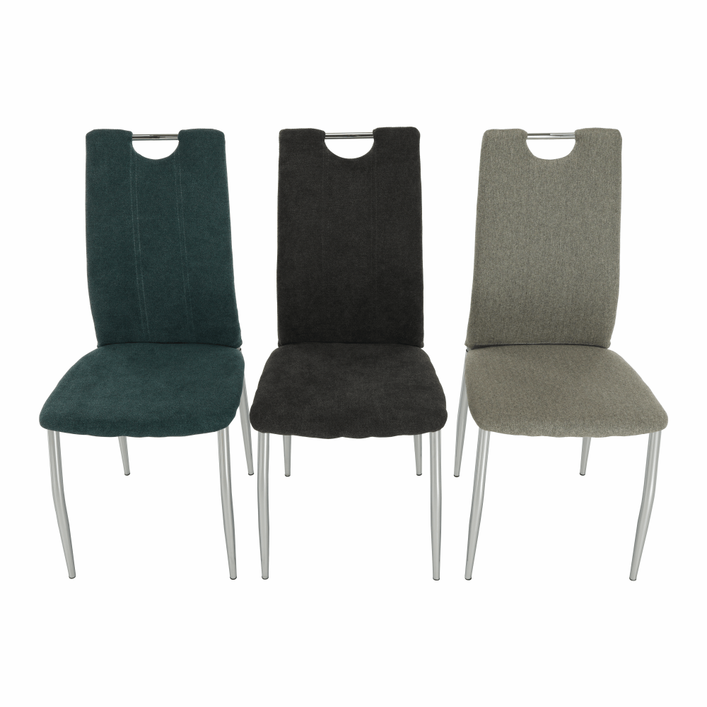Scaun dining, textil gri maro/crom, OLIVA NEW — imaginea 14