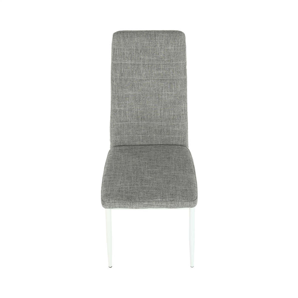 Scaun, textil gri deschis/metal alb, COLETA NOVA — imaginea 7