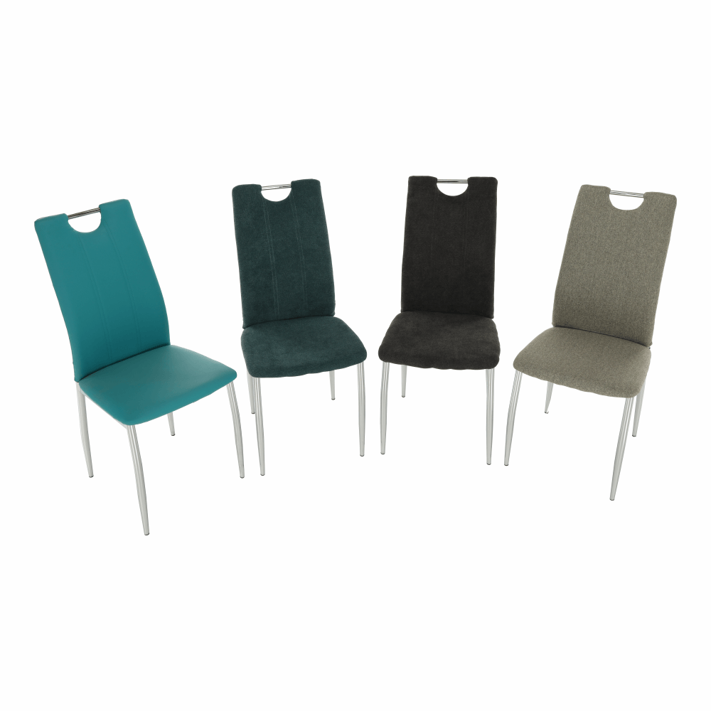 Scaun dining, textil gri maro/crom, OLIVA NEW — imaginea 15