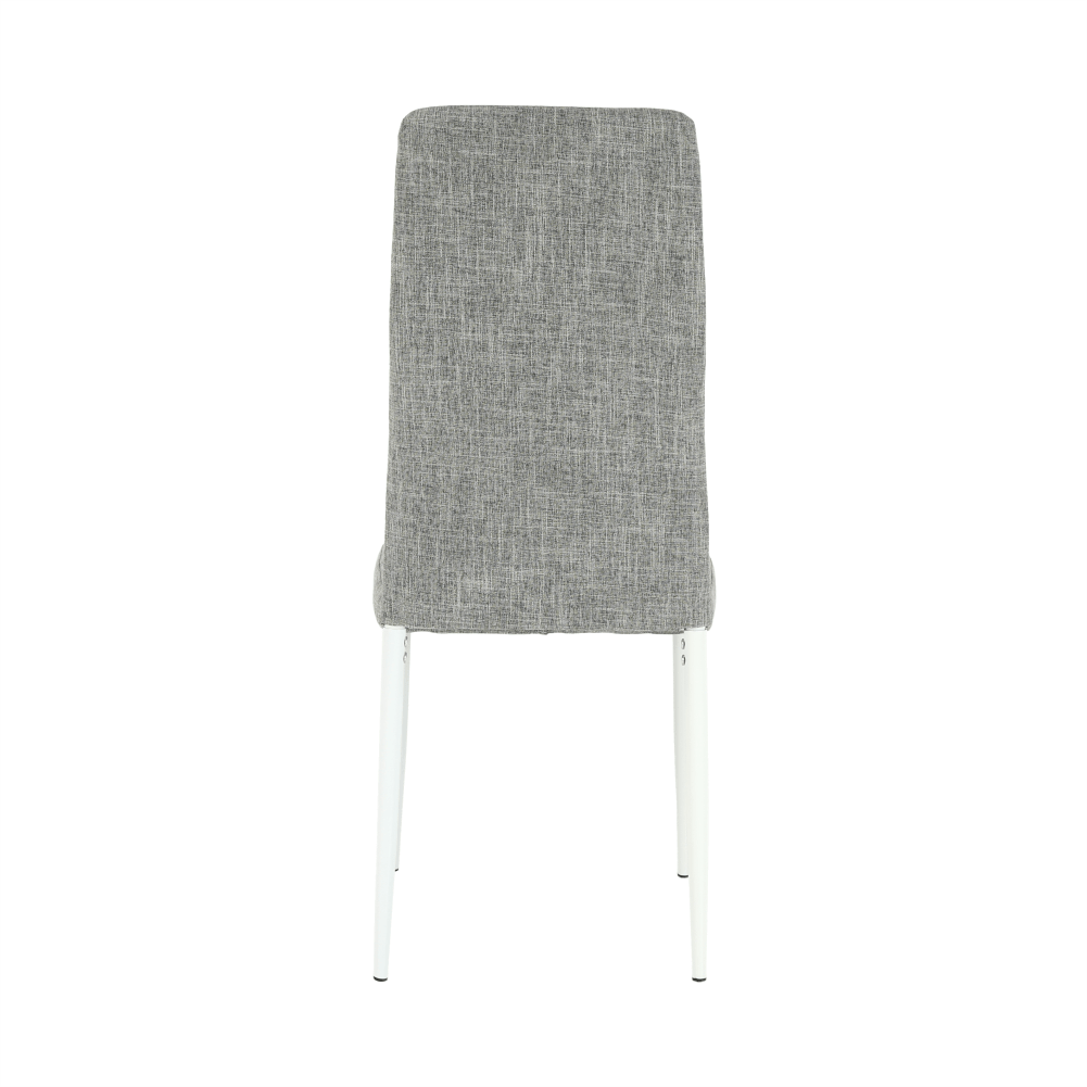Scaun, textil gri deschis/metal alb, COLETA NOVA — imaginea 8