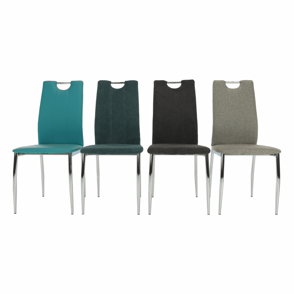 Scaun dining, textil gri maro/crom, OLIVA NEW — imaginea 16