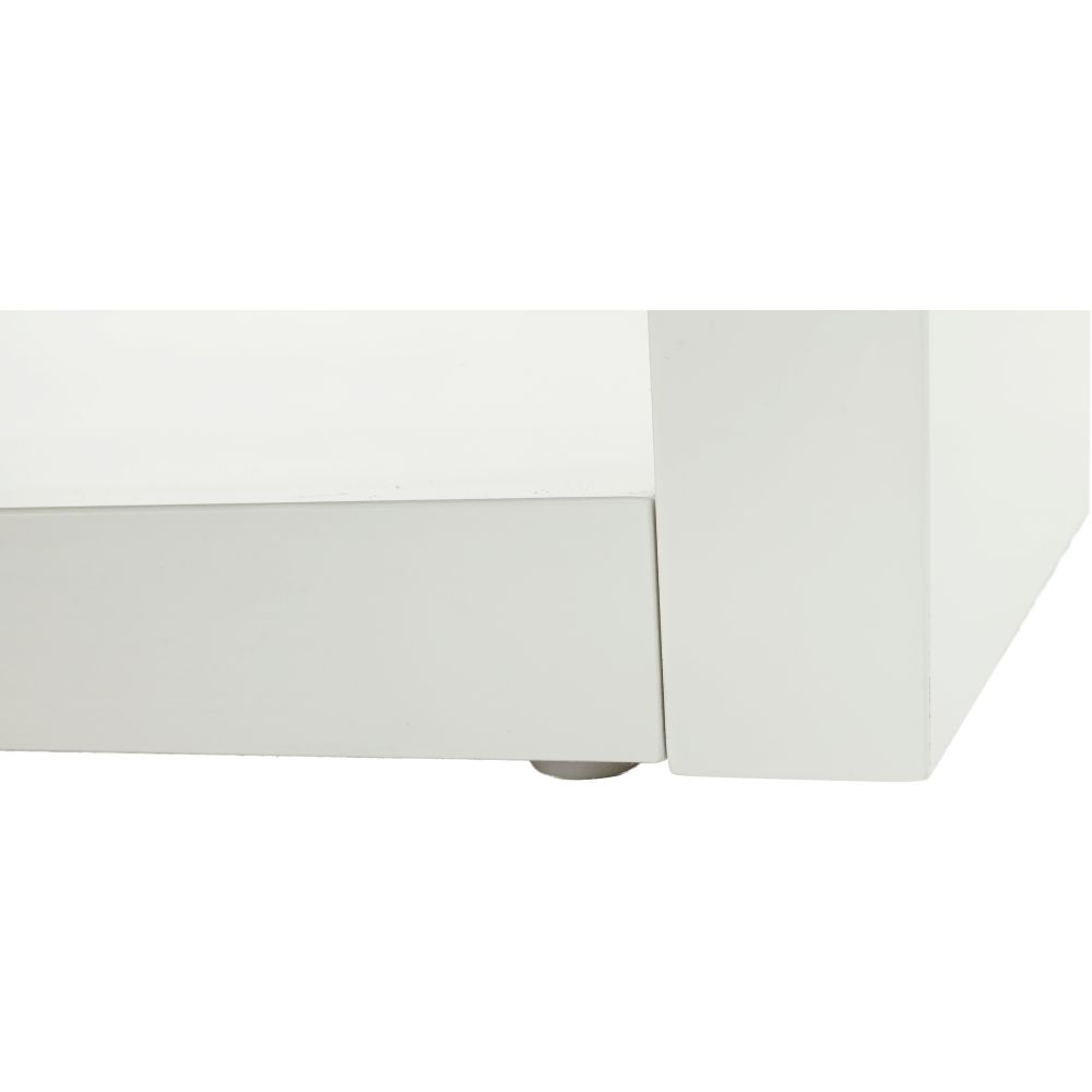 Masuta de cafea, alb extra lucios HG/stejar sonoma, MELIDA — imaginea 2