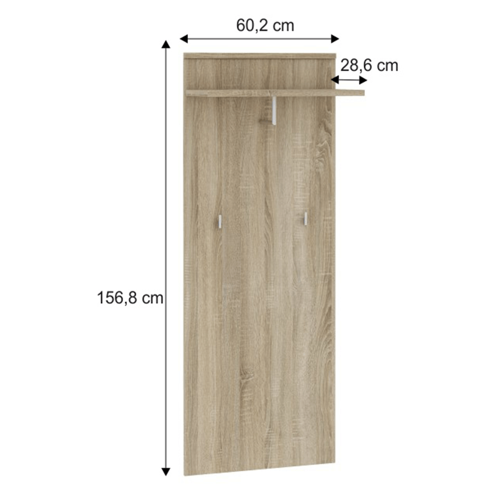 Cuier, stejar sonoma, MARIO NEW TYP D-6 — imaginea 2