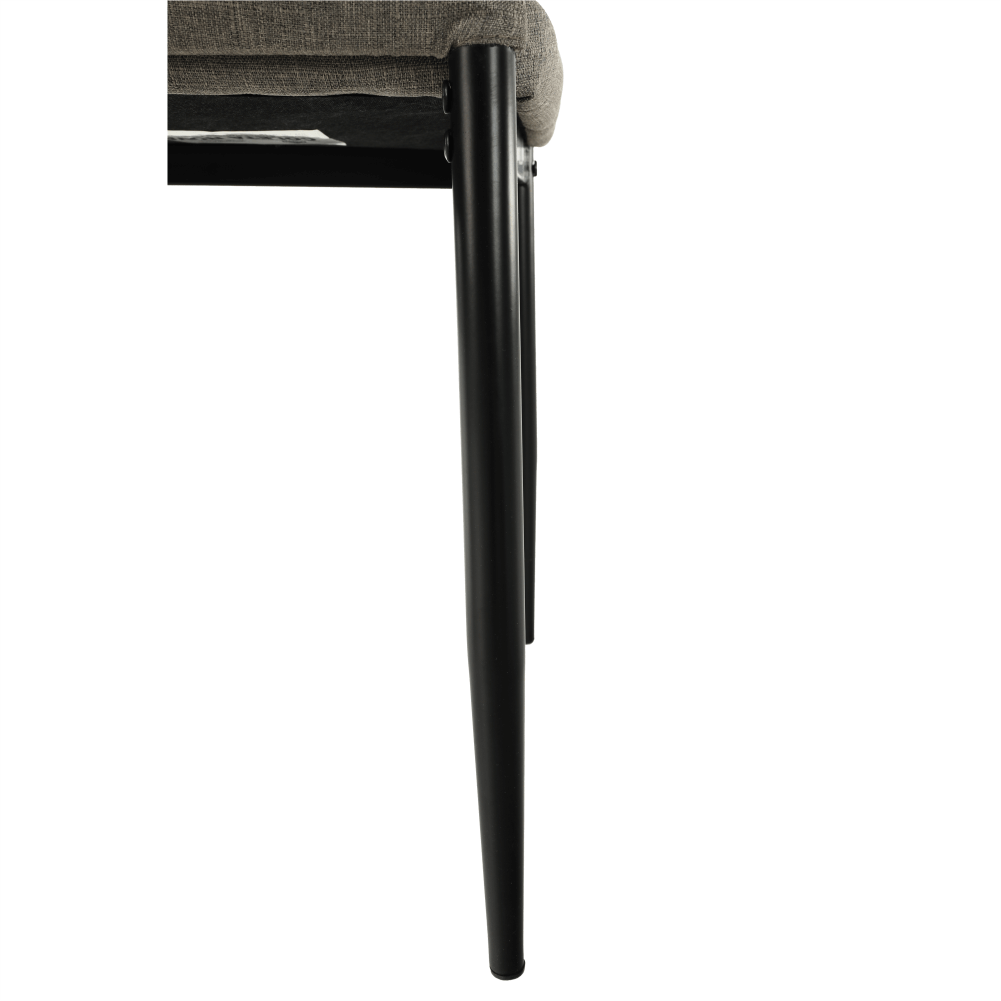 Scaun, textil maro/metal negru, COLETA NOVA — imaginea 17