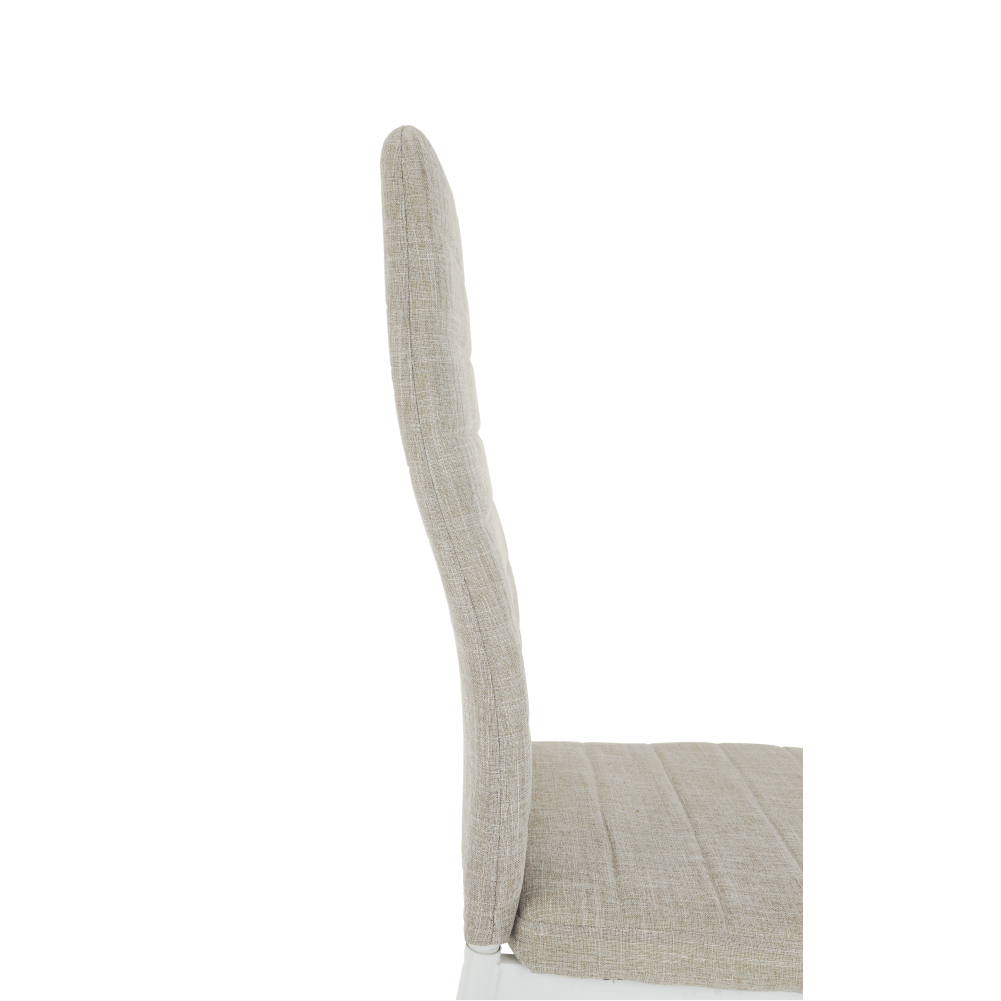 Scaun, textil bej/metal alb, COLETA NOVA — imaginea 16