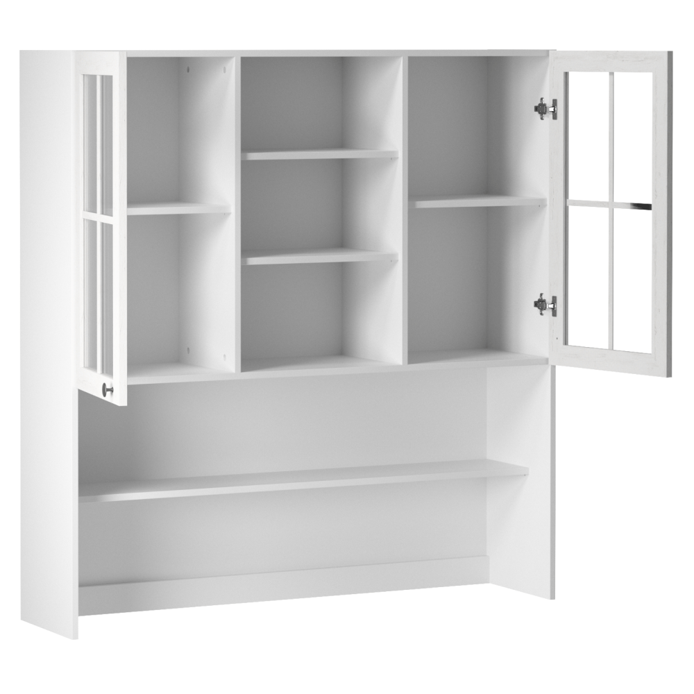 Dulap superior cu sticla K120, alb/pin Andersen, PROVENCE — imaginea 5
