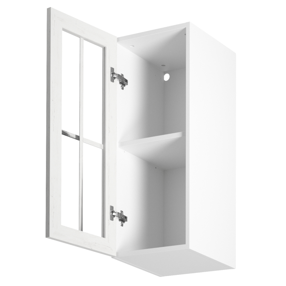 Dulap superior cu sticla G30S, model stanga, alb/pin Andersen, PROVENCE — imaginea 4