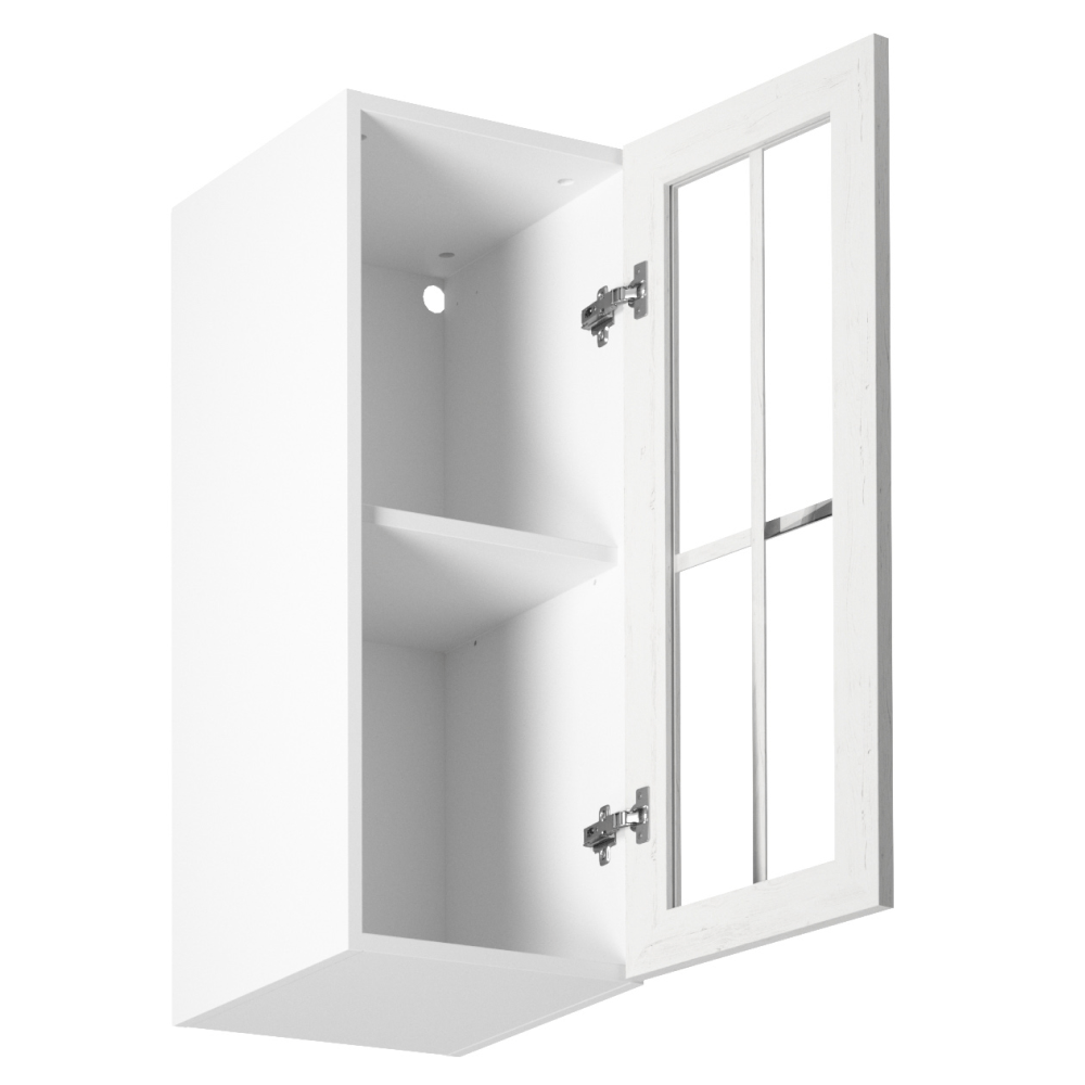 Dulap superior cu sticla G30S, model dreapta, alb/pin Andersen, PROVENCE — imaginea 5