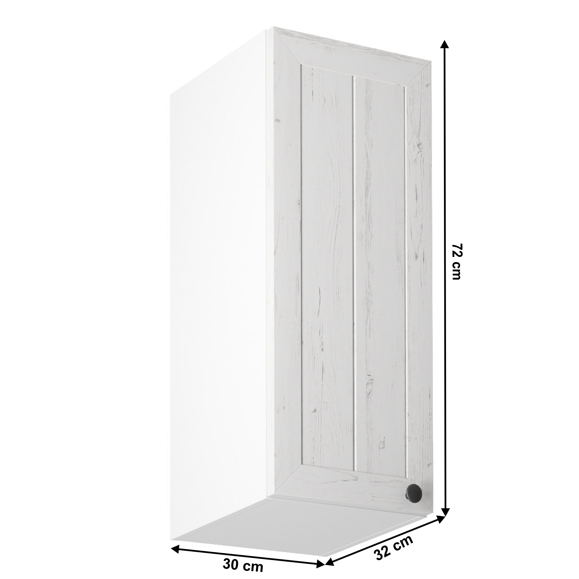 Dulap superior G30, model stanga, alb/pin Andersen, PROVENCE — imaginea 6
