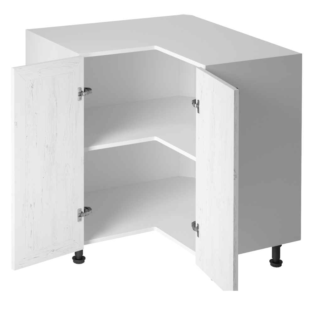 Dulap inferior de colt D90N, alb/pin Andersen, dreapta, PROVENCE — imaginea 4