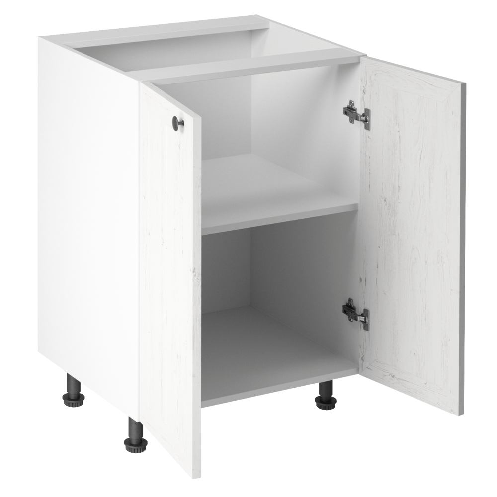 Dulapior inferior cu usa D60, alb/pin Andersen, PROVENCE — imaginea 5