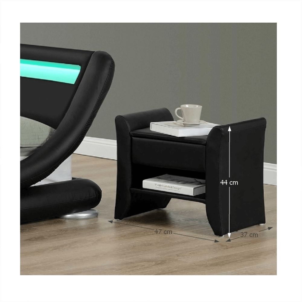 Noptiera, piele eco, BOLTON — imaginea 3