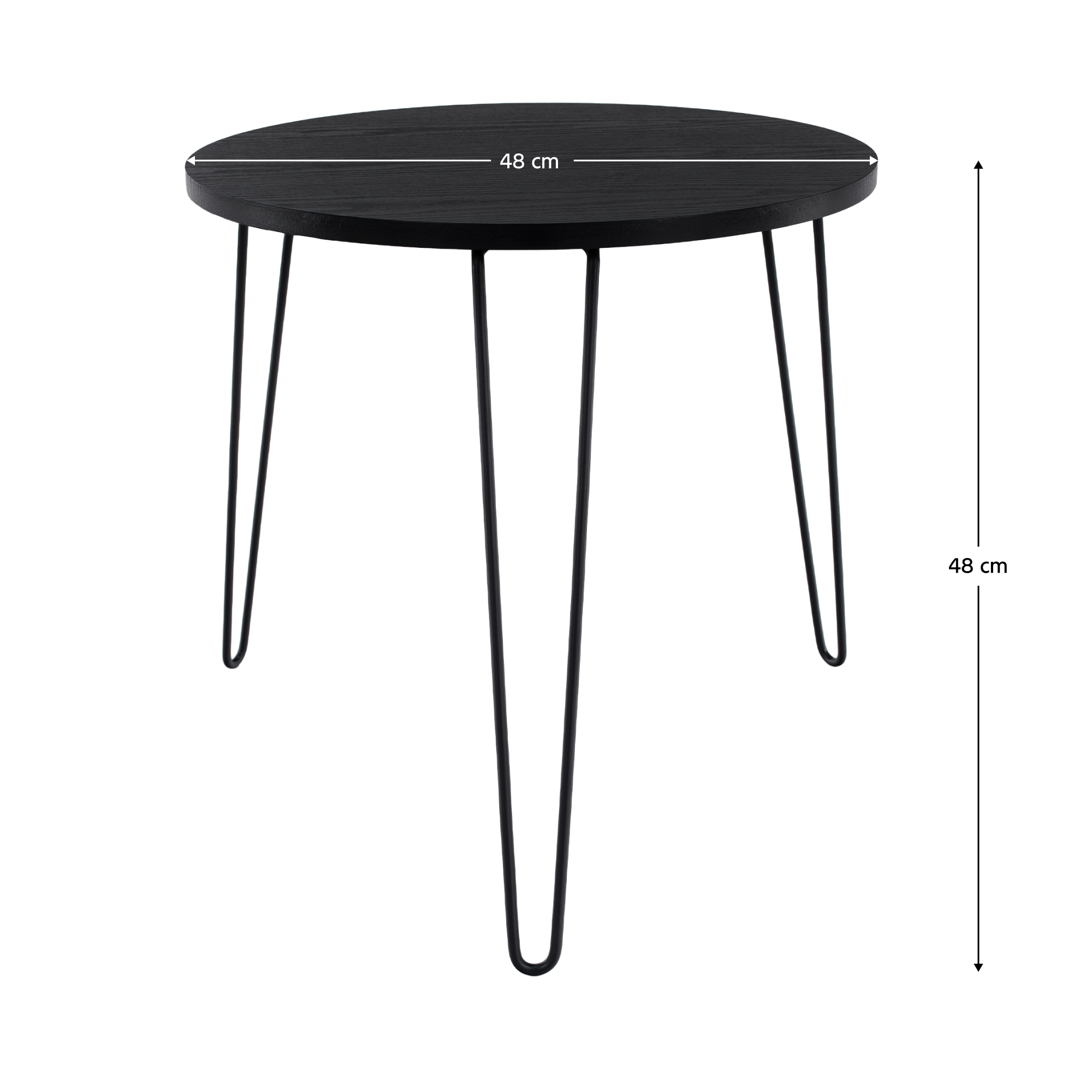 Masuta portabila, stejar negru/negru, RONIN — imaginea 2