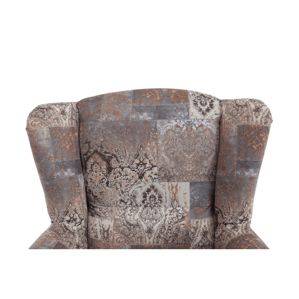Fotoliu, material vintage maro, CHARLOT — imaginea 6