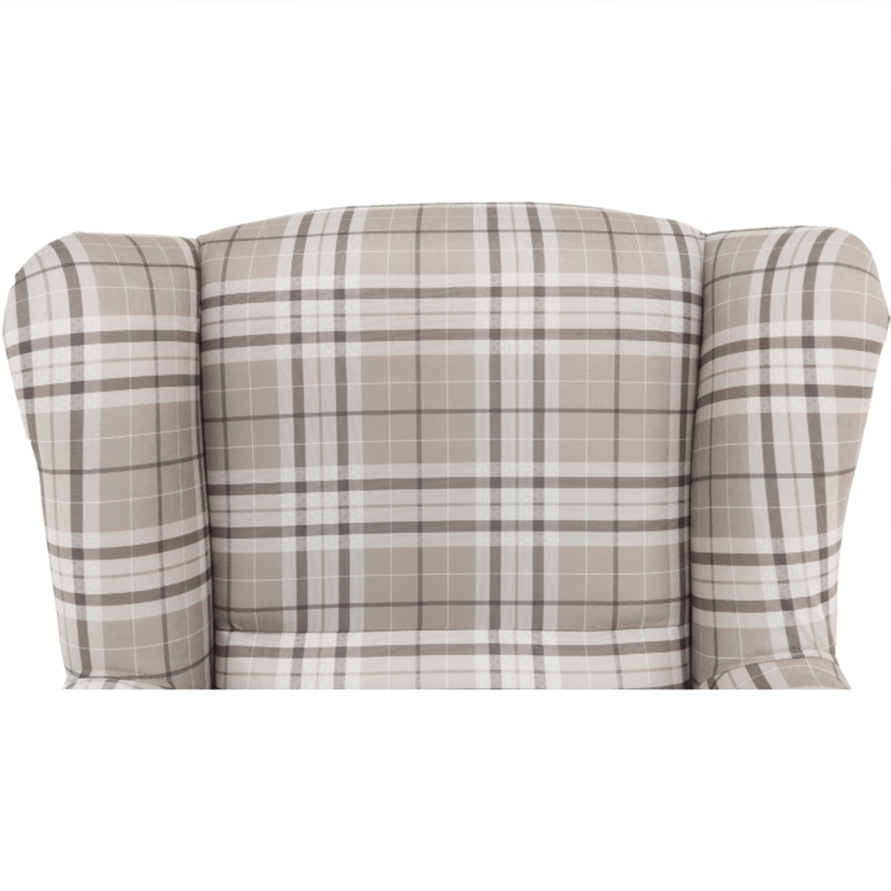 Fotoliu, material maro carouri, CHARLOT — imaginea 10
