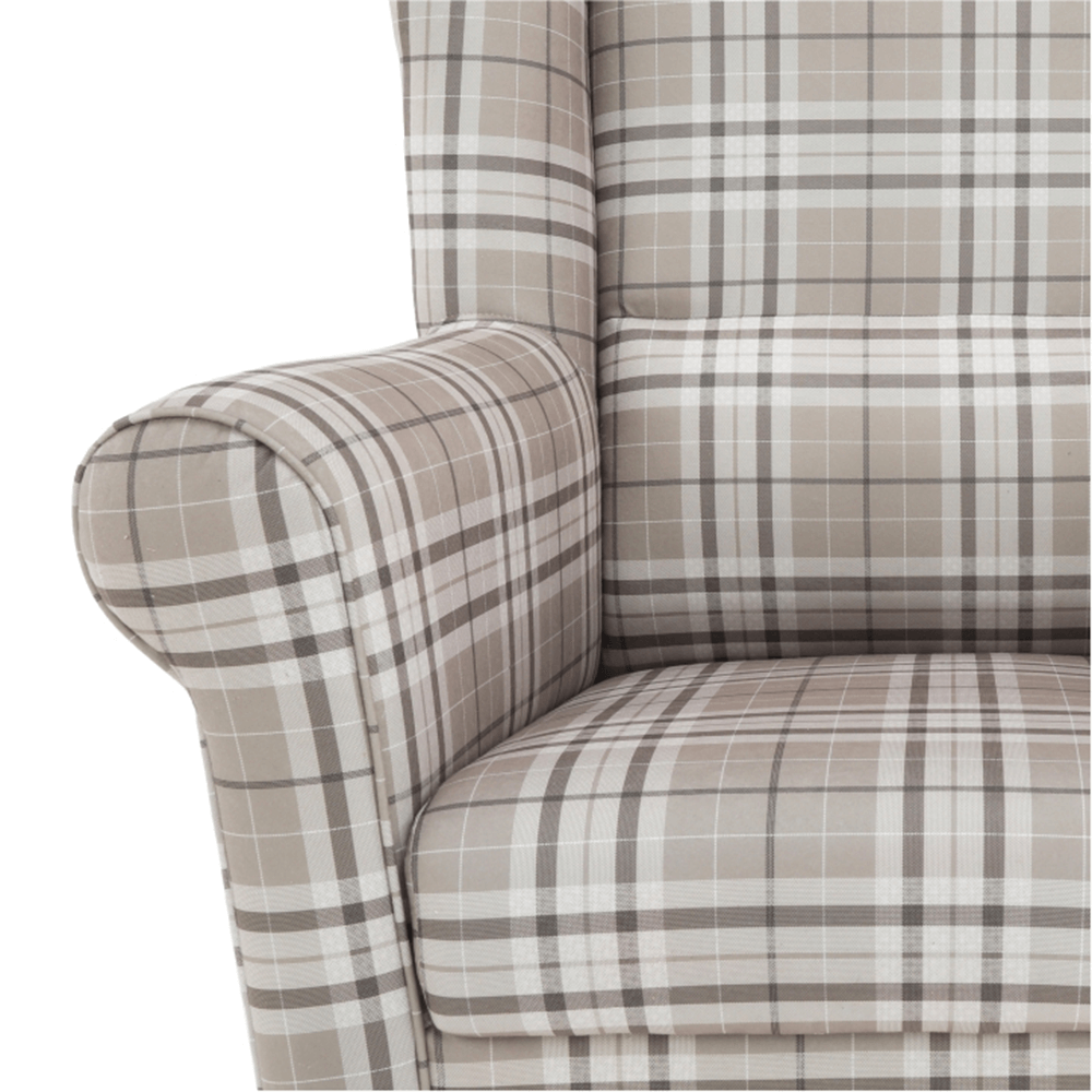 Fotoliu, material maro carouri, CHARLOT — imaginea 11