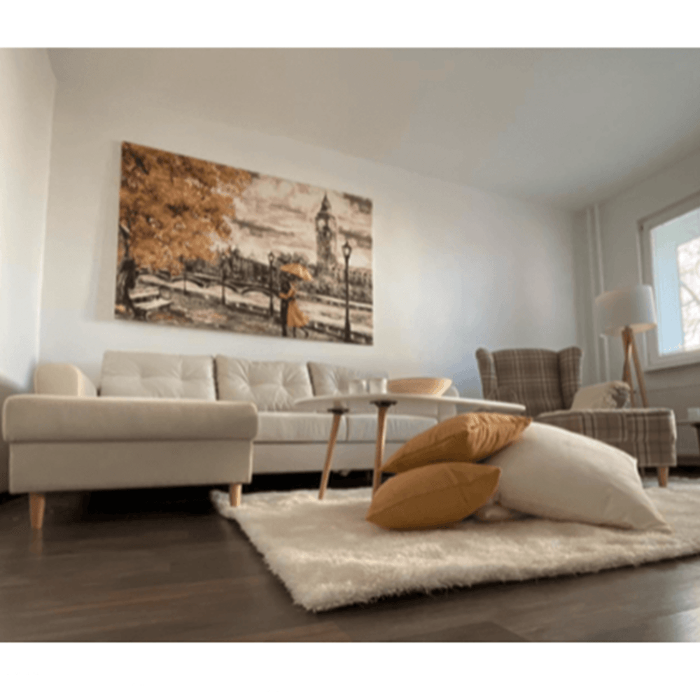Fotoliu cu aripi, maro in carouri, ASTRID — imaginea 14