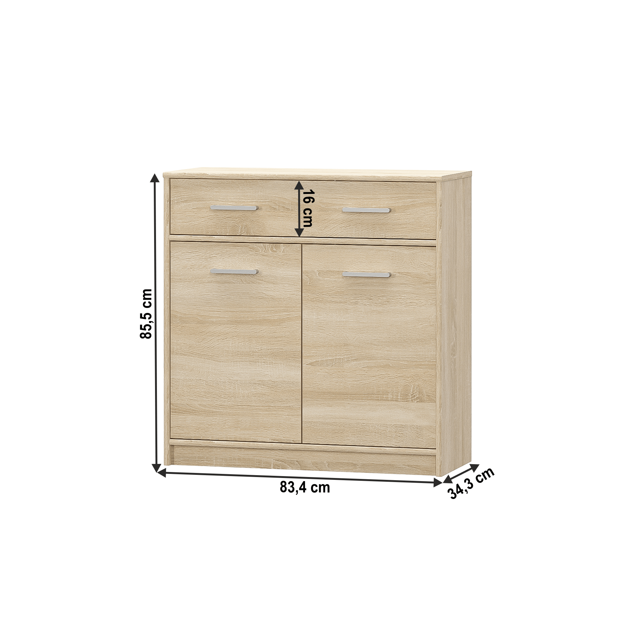 Scrin 2D1S, stejar sonoma, TEYO — imaginea 4