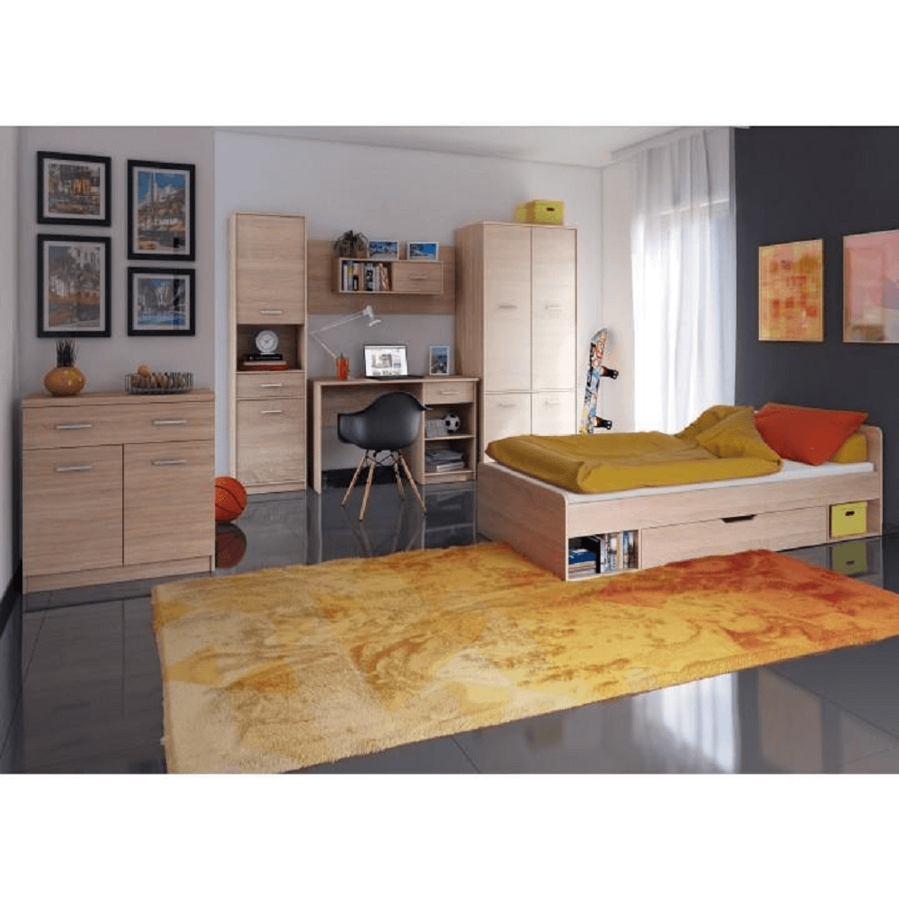 Masa PC 1S, stejar sonoma, TEYO — imaginea 3