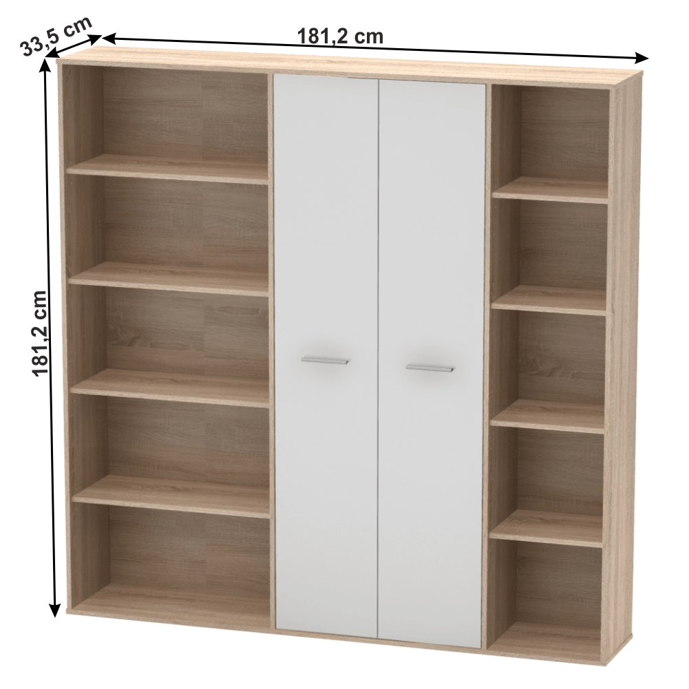 Dulap, stejar sonoma/alb, MAURUS NEW MA50 — imaginea 4