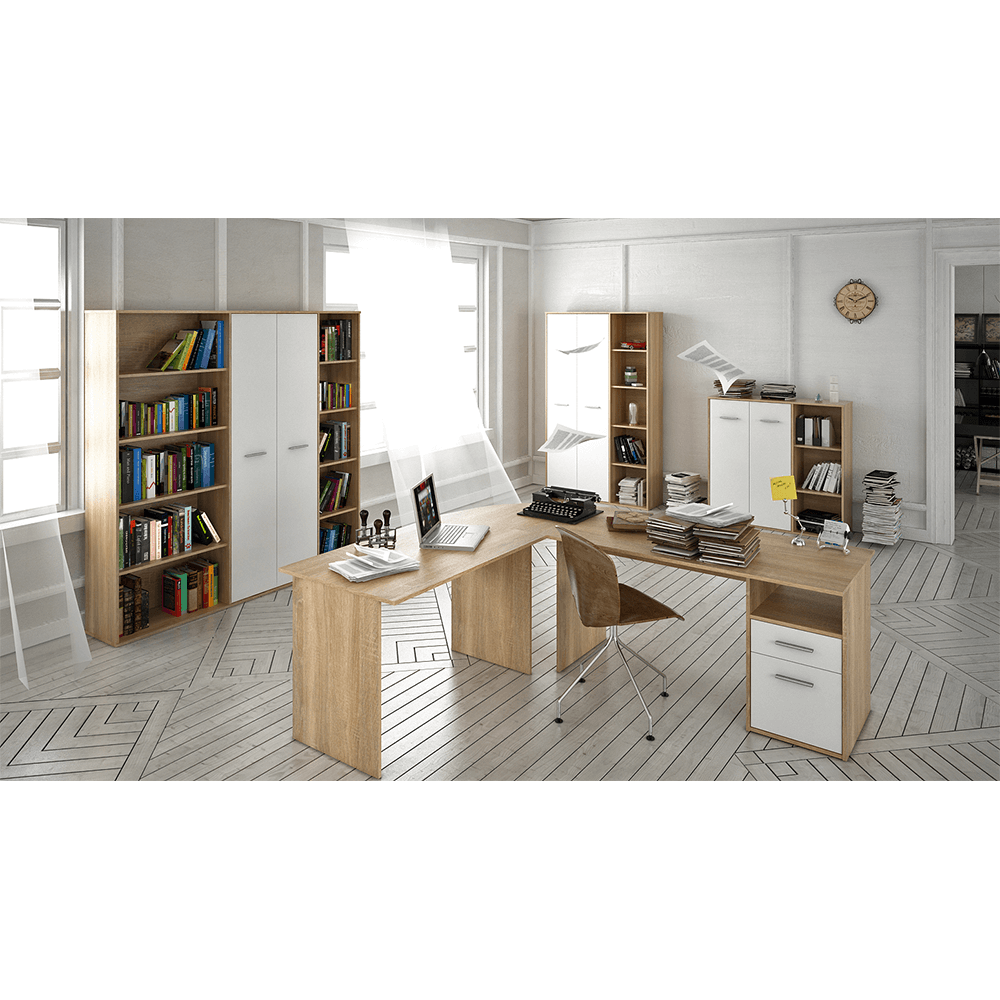 Dulap, stejar sonoma/alb, MAURUS NEW MA32 — imaginea 3