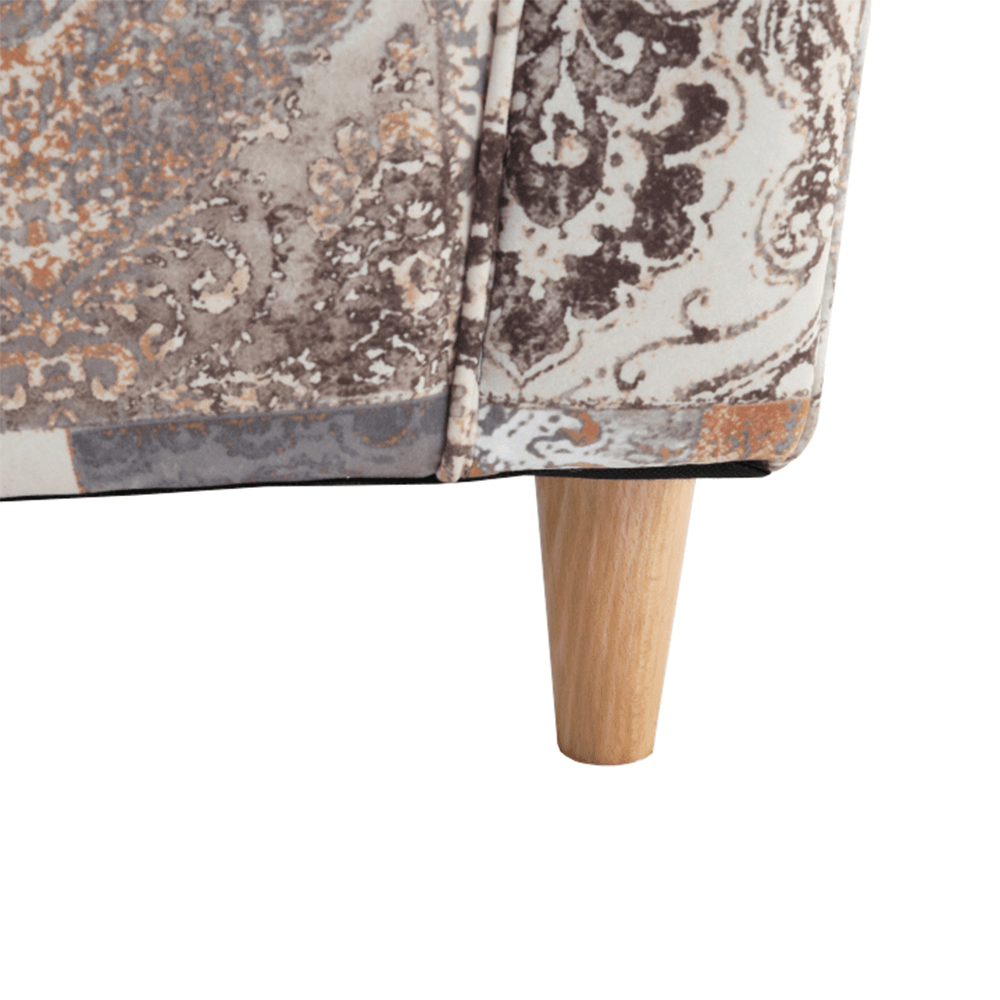 Fotoliu cu taburet, material vintage model, ASTRID — imaginea 11
