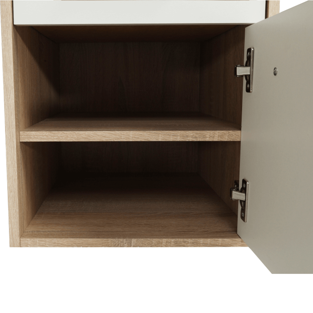 Masa PC de colt, stejar sonoma/alba, MAURUS NEW MA11 — imaginea 11