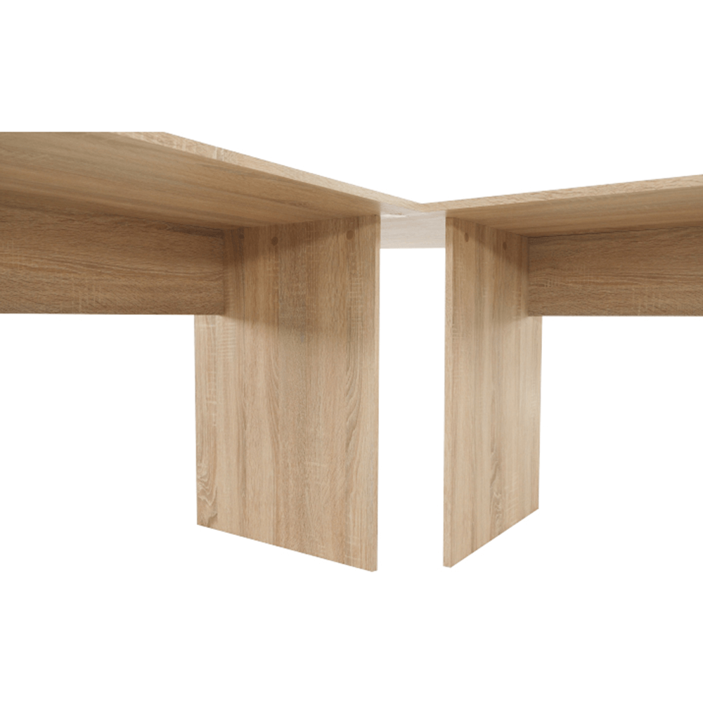 Masa PC de colt, stejar sonoma/alba, MAURUS NEW MA11 — imaginea 18