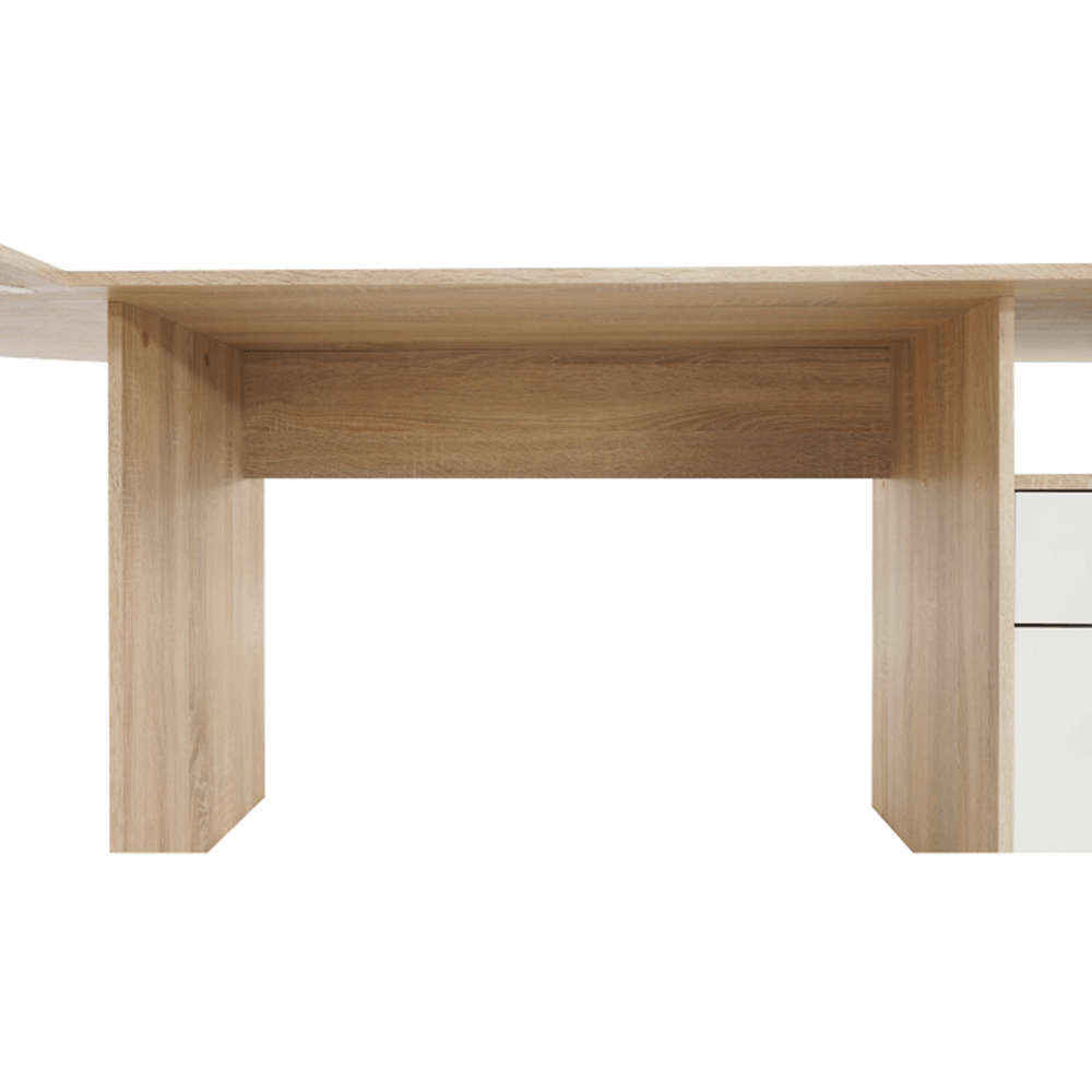 Masa PC de colt, stejar sonoma/alba, MAURUS NEW MA11 — imaginea 20