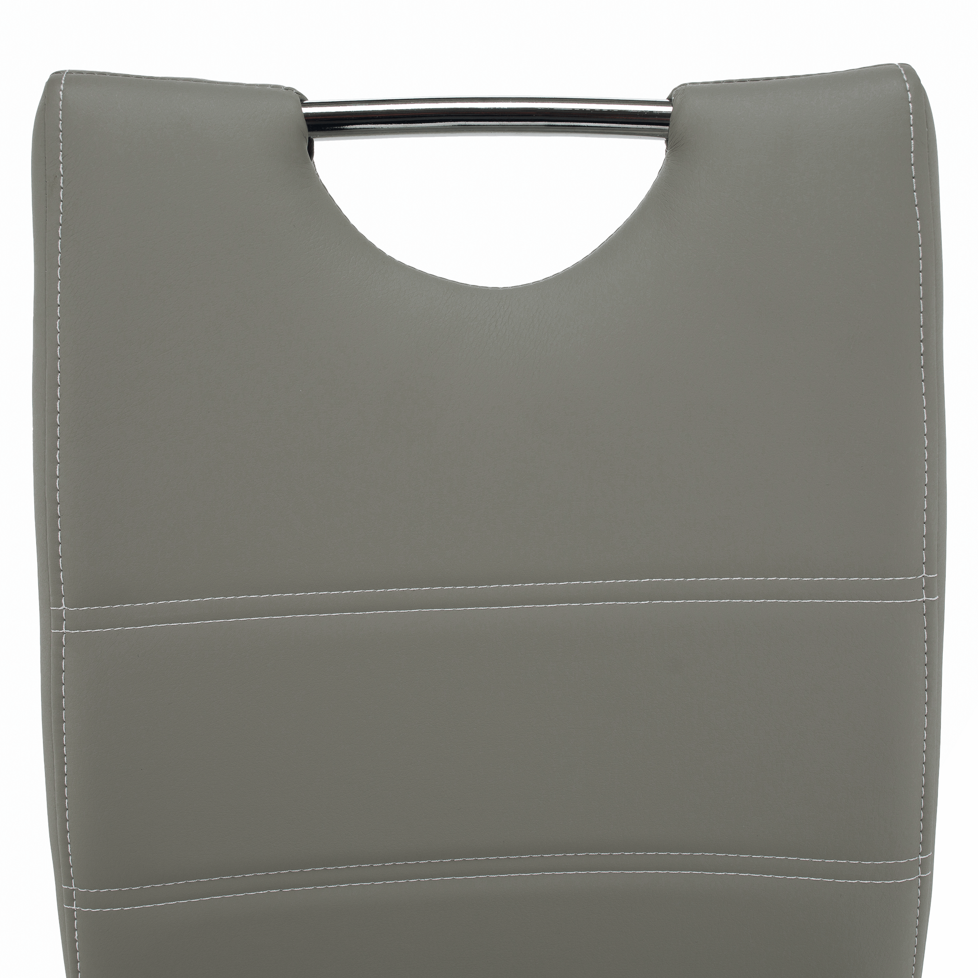 Scaun de bucatarie, gri deschis/cusatura deschisa, ABIRA NEW — imaginea 3