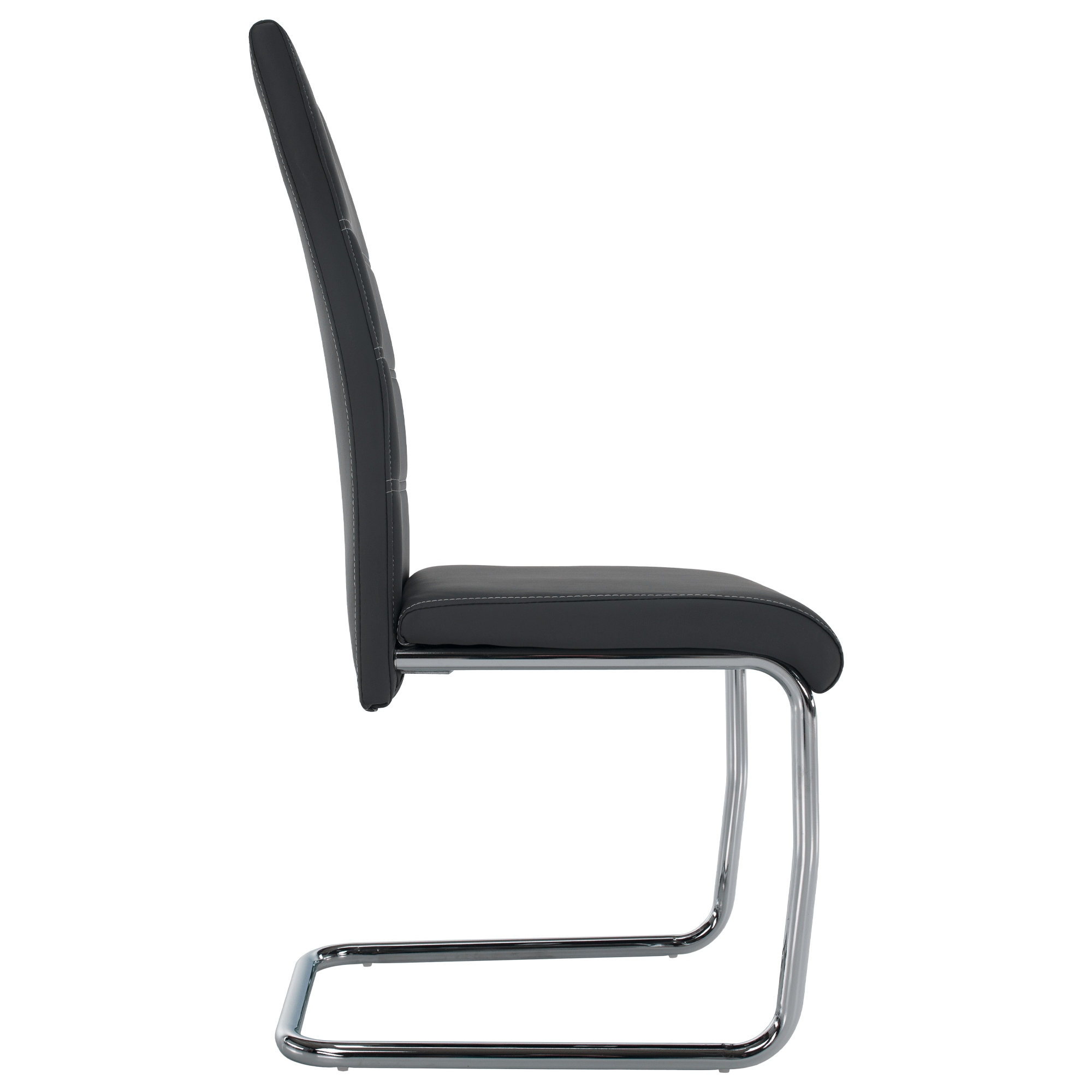 Scaun dining, gri inchis / cusatura deschisa, ABIRA NEW — imaginea 2
