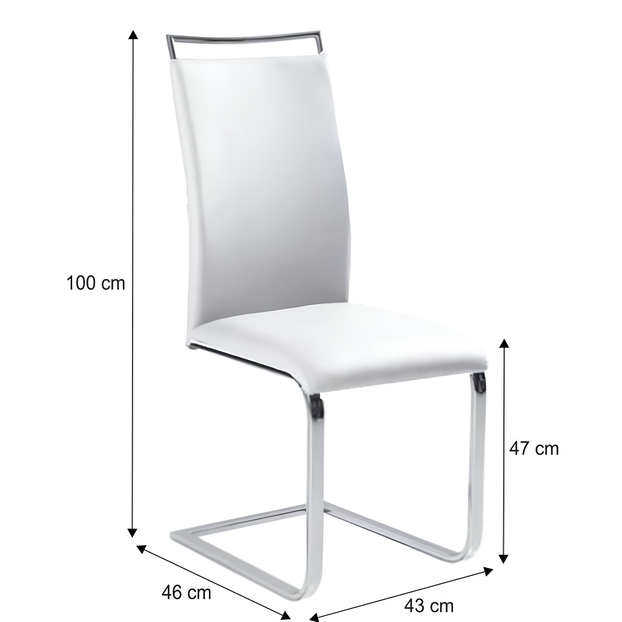 Scaun dining, alb, BARNA NEW — imaginea 2