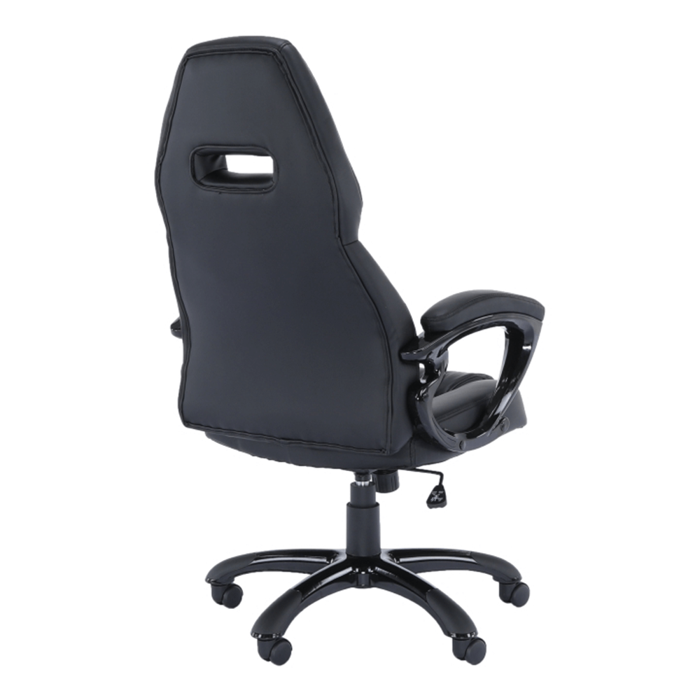 Fotoliu birou, piele eco neagra, HEVYR — imaginea 11